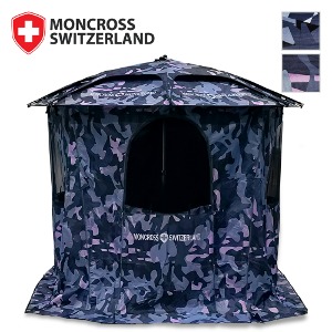 몽크로스 립스탑 암막 지퍼 텐트형 파라솔+윌 세트 SET 52인치 사계절 2층구조 암막